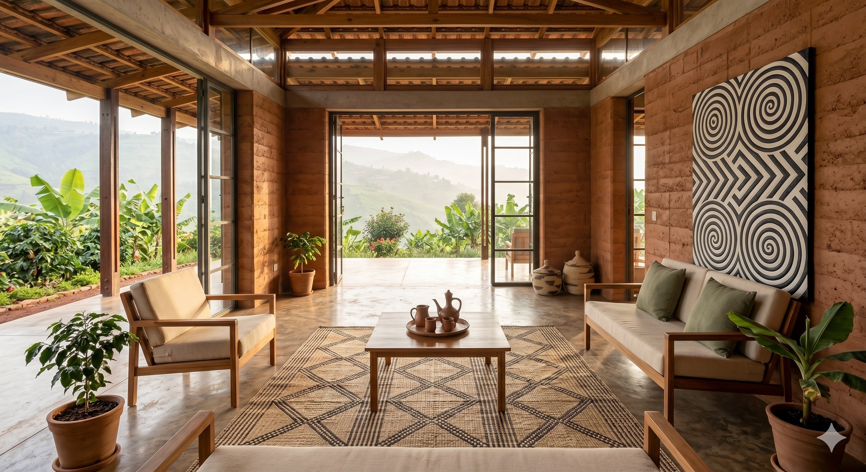 Terra Privée Ruanda Wohnbereich